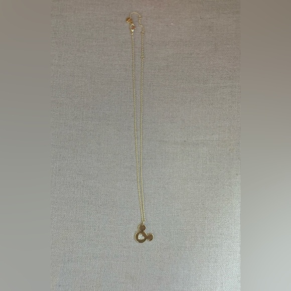 Disney X Baublebar Mickey Mouse Pavé Gold Shaped Pendant Necklace - Picture 4 of 4